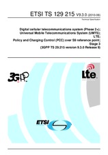 Die Norm ETSI TS 129215-V9.3.0 30.6.2010 Ansicht
