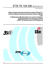 Die Norm ETSI TS 129228-V9.3.0 5.10.2010 Ansicht