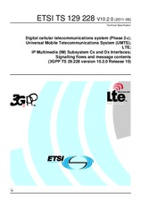 Die Norm ETSI TS 129228-V10.2.0 22.6.2011 Ansicht