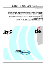 Die Norm ETSI TS 129229-V8.11.0 11.10.2010 Ansicht