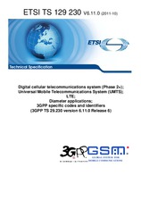 Die Norm ETSI TS 129230-V6.11.0 12.10.2011 Ansicht