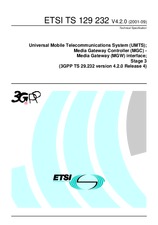 Die Norm ETSI TS 129232-V4.2.0 30.9.2001 Ansicht