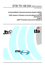 Die Norm ETSI TS 129234-V8.0.0 21.4.2009 Ansicht