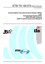 Die Norm ETSI TS 129273-V8.2.0 19.6.2009 Ansicht