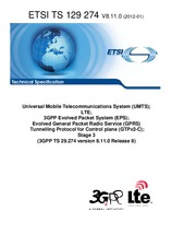 Die Norm ETSI TS 129274-V8.11.0 10.1.2012 Ansicht