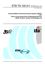 Die Norm ETSI TS 129311-V10.3.0 27.4.2011 Ansicht