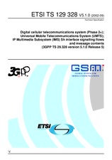 Die Norm ETSI TS 129328-V5.1.0 30.9.2002 Ansicht