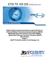 Die Norm ETSI TS 129333-V12.6.0 20.7.2015 Ansicht