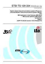 Die Norm ETSI TS 129334-V10.0.0 18.5.2011 Ansicht