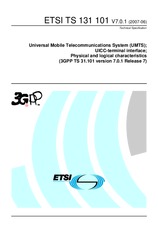 Die Norm ETSI TS 131101-V7.0.1 30.6.2007 Ansicht