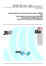 Die Norm ETSI TS 131102-V8.7.0 13.10.2009 Ansicht