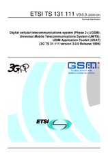 Die Norm ETSI TS 131111-V3.0.0 30.4.2000 Ansicht