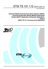 Die Norm ETSI TS 131112-V6.0.0 31.12.2004 Ansicht