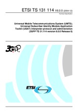 Die Norm ETSI TS 131114-V6.0.0 31.12.2004 Ansicht