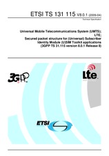 Die Norm ETSI TS 131115-V8.0.1 23.4.2009 Ansicht