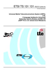 Die Norm ETSI TS 131131-V8.0.0 23.4.2009 Ansicht