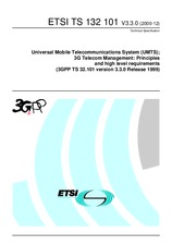 Die Norm ETSI TS 132101-V3.3.0 31.12.2000 Ansicht