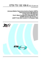 Die Norm ETSI TS 132106-6-V3.1.0 6.8.2001 Ansicht