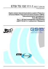 UNGÜLTIG ETSI TS 132111-1-V6.0.0 28.1.2005 Ansicht