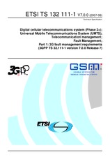 Die Norm ETSI TS 132111-1-V7.0.0 28.6.2007 Ansicht
