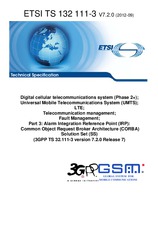 Die Norm ETSI TS 132111-3-V7.2.0 26.9.2012 Ansicht
