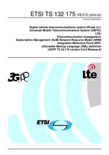 Die Norm ETSI TS 132175-V8.0.0 17.2.2009 Ansicht