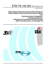 Die Norm ETSI TS 132252-V10.1.0 4.4.2011 Ansicht