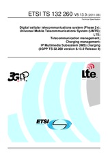 Die Norm ETSI TS 132260-V8.13.0 27.6.2011 Ansicht