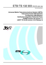 Die Norm ETSI TS 132303-V4.0.0 24.7.2001 Ansicht