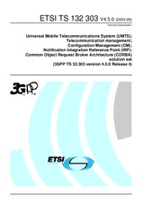Die Norm ETSI TS 132303-V4.5.0 30.9.2003 Ansicht