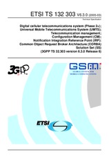 Die Norm ETSI TS 132303-V6.3.0 31.3.2005 Ansicht