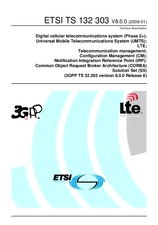 Die Norm ETSI TS 132303-V8.0.0 27.1.2009 Ansicht