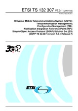 Die Norm ETSI TS 132307-V7.0.1 31.3.2007 Ansicht