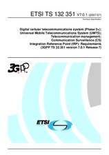Die Norm ETSI TS 132351-V7.0.1 25.7.2007 Ansicht