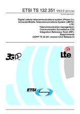 Die Norm ETSI TS 132351-V9.0.0 8.2.2010 Ansicht