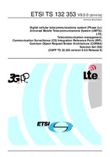 Die Norm ETSI TS 132353-V9.0.0 8.2.2010 Ansicht