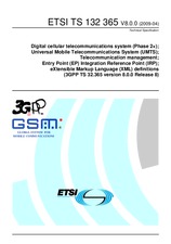 Die Norm ETSI TS 132365-V8.0.0 9.4.2009 Ansicht