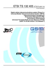 Die Norm ETSI TS 132405-V7.6.0 17.10.2007 Ansicht