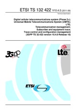 Die Norm ETSI TS 132422-V10.4.0 28.6.2011 Ansicht