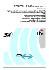 Die Norm ETSI TS 132426-V8.0.0 9.4.2009 Ansicht