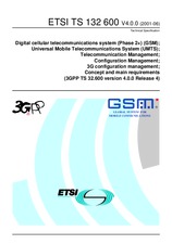 Die Norm ETSI TS 132600-V4.0.0 30.7.2001 Ansicht