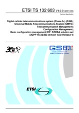 Die Norm ETSI TS 132603-V4.0.0 24.7.2001 Ansicht