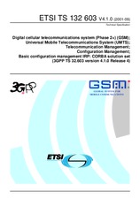 Die Norm ETSI TS 132603-V4.1.0 30.9.2001 Ansicht