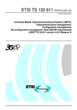 Die Norm ETSI TS 132611-V4.0.0 30.7.2001 Ansicht