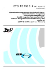 Die Norm ETSI TS 132614-V4.3.0 31.12.2002 Ansicht
