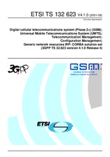 Die Norm ETSI TS 132623-V4.1.0 30.9.2001 Ansicht