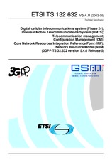 Die Norm ETSI TS 132632-V5.4.0 30.9.2003 Ansicht