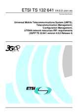 Die Norm ETSI TS 132641-V4.0.0 31.7.2001 Ansicht