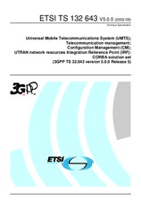 Die Norm ETSI TS 132643-V5.0.0 30.9.2002 Ansicht