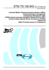 Die Norm ETSI TS 132643-V5.1.0 30.6.2003 Ansicht